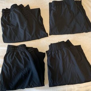 Lot of 4 Women’s black scrub pants
